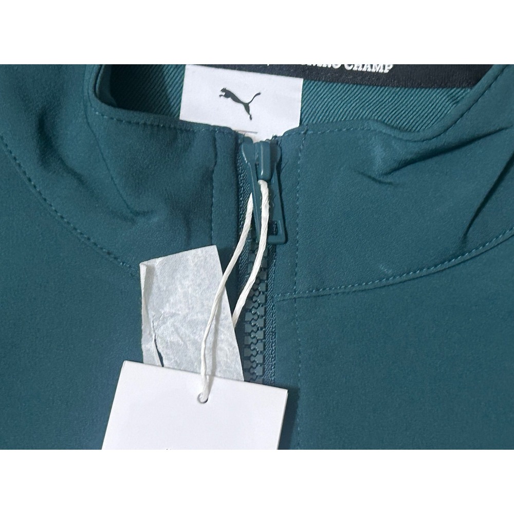 PUMA GOLF REIGNING CHAMP Mens XL Green New Track Jacket (26.5" x 16.5") - Picture 2 of 10